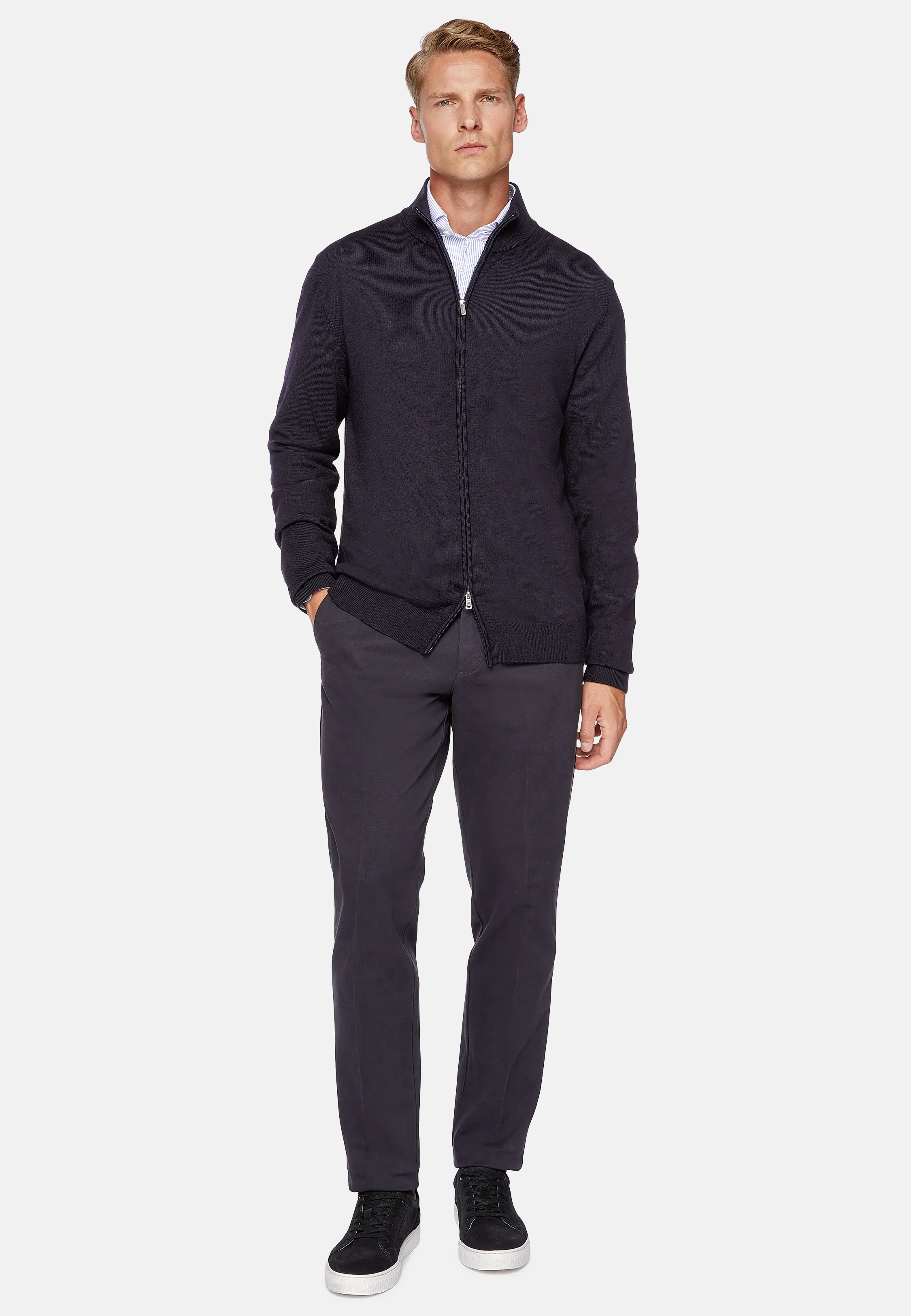 Full Zip in Lana Merino