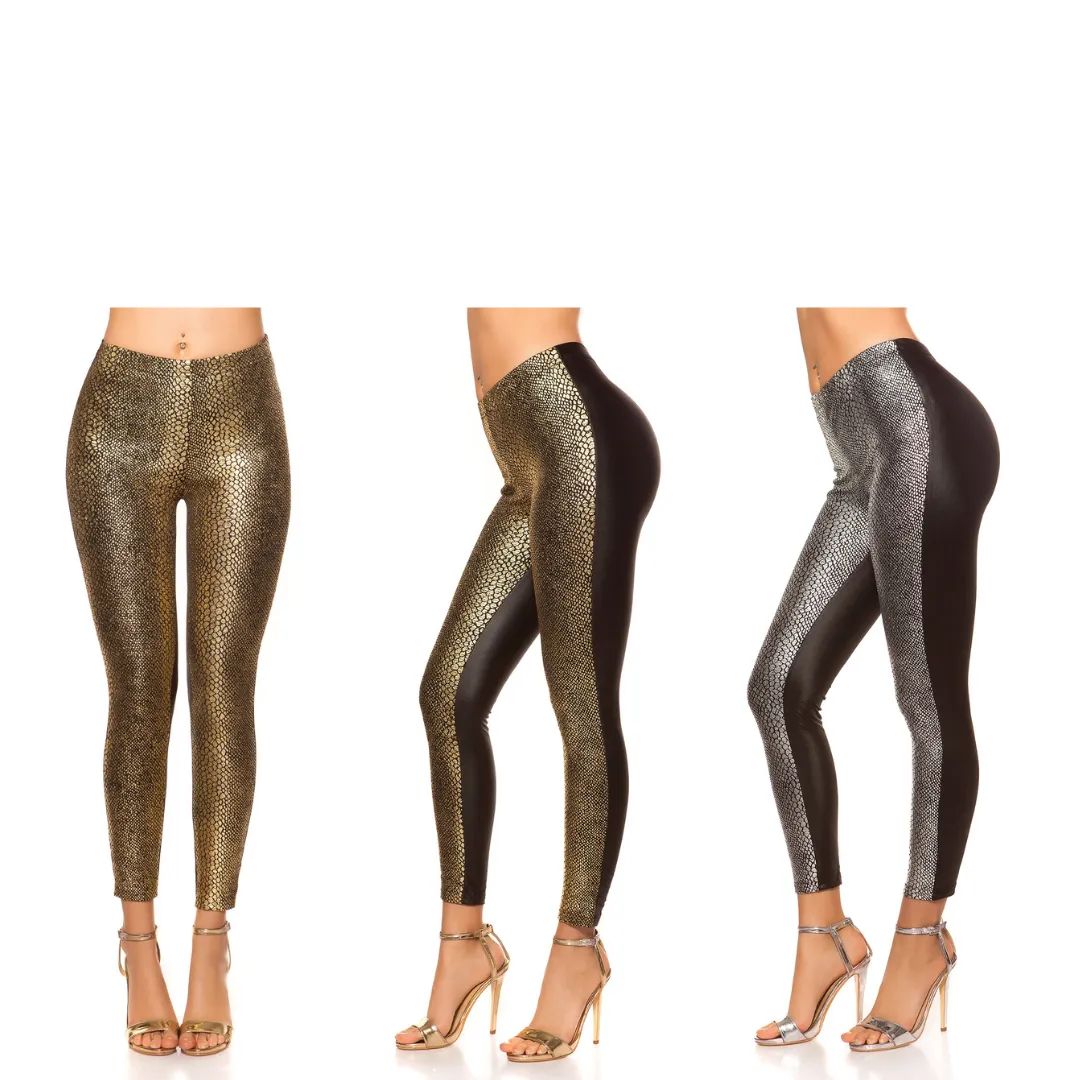 SEXY LEGGINGS WITH SNAKE-PRINT